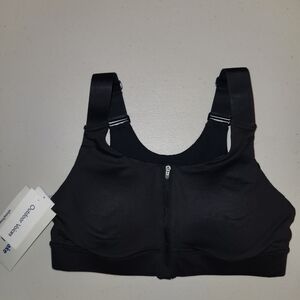 Outdoor Voices Zip Bra In Black. NWT. Size S B/C Cup.